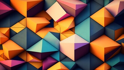 Fototapeta premium Abstract geometric colorful texture background