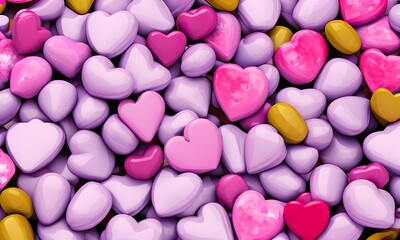 Obraz na płótnie Canvas valentine's day candy hearts 