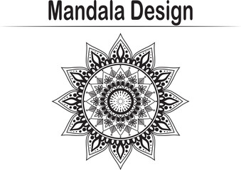 FloralGeometric luxury background mandala design