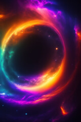 Obraz premium Planet in space AI