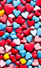 Obraz na płótnie Canvas heart shaped sweets