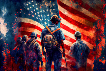 Memorial Day holiday on the 29th of May, United States of America, holiday celebration concept, Generative AI