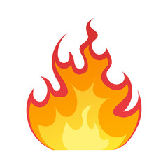 vector isolated fire emoji