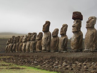 ancient moai chile rapanui mystery　easter island