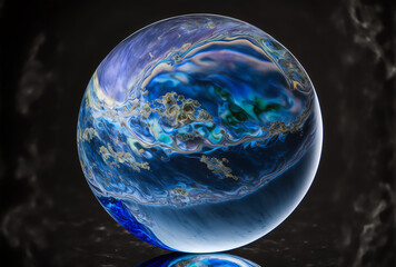 Earth as a blue marble, generative ai