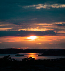 Sunset on the Swedish westcoast