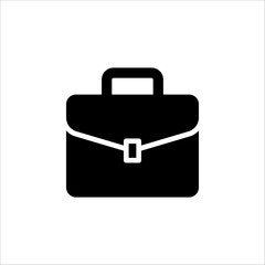 Suitcase flat logo isolated on white background. EPS 10