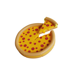 big pizza pack 3d illustration