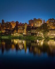 Valentino old castle on the river