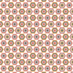 Seamless Pattern.Geometric floral aesthetic Style.