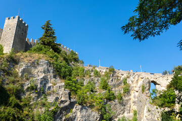 Fortress of Guaita in the Republic of San Marino, Italy