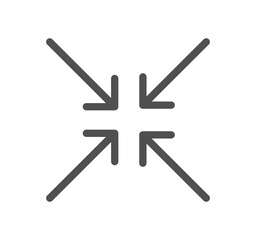 Arrows related icon outline and linear vector.