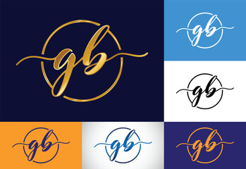 Initial Letter G B Logo Design Vector. Graphic Alphabet Symbol For Corporate Business Identity