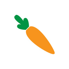 Carrot icon vector logo design template