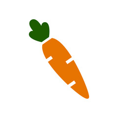 Carrot icon vector logo design template