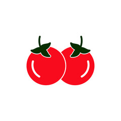 Tomato icon vector logo design template