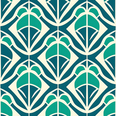 Seamless Mediterranean pattern. Generative AI
