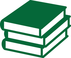 Green Vector illustration of Book