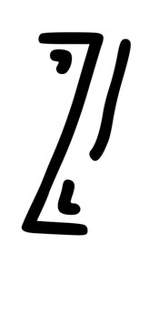 Crazy Funky Think Uppercase Letter Font
