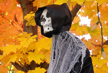 Scary Figure in Autumn