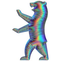 Bär als Symbol schillernd