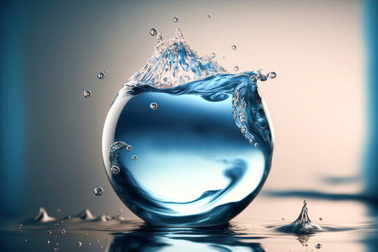 World with Water For World Day for Water Created with Generative AI Technology