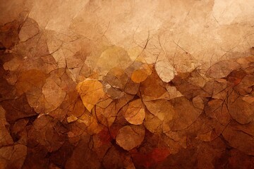 abstract leaf background, autumn illustration, brown wallpaper