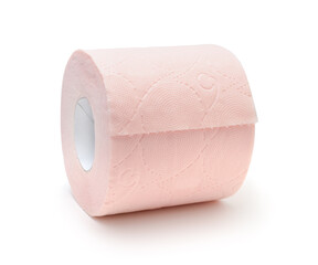 Obraz premium Toilet paper isolated on white.