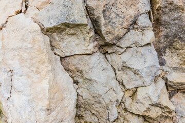 rocks in the valley of the Shareula river, Georgia