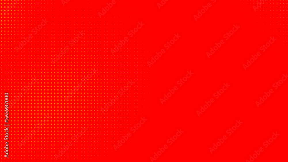Poster dots halftone orange color pattern gradient texture with technology digital background. dots pop art
