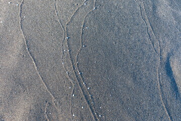 black sand of Ureki beach, Georgia