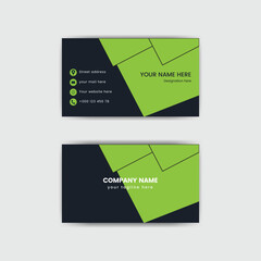 Vector set of modern business card design template