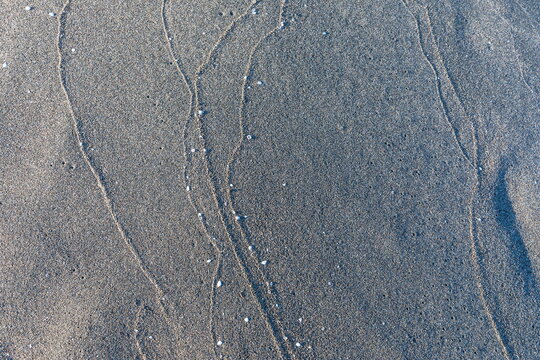 black sand of Ureki beach, Georgia