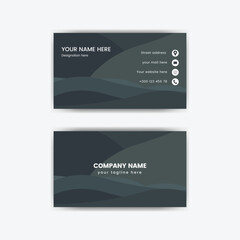 Free vector modern business card design in professional style