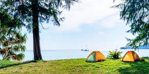 Tent on the beach 