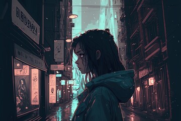 girl in the street