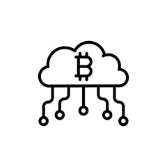 Cloud Technology icon in vector. Logotype