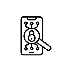 Encrypted icon in vector. Logotype