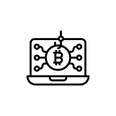Crypto Scam icon in vector. Logotype