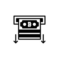 Withdraw icon in vector. Logotype