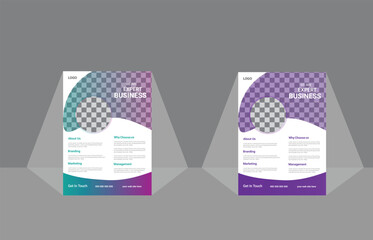 Modern Business flyer template, Vector file, A4 Size