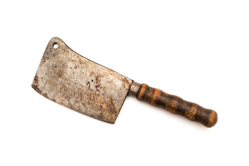 aged ax isolated on white background