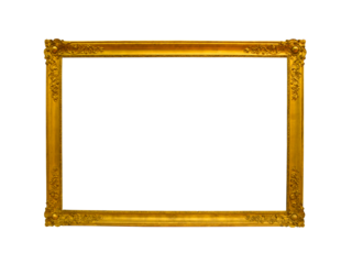 Decorative gold vintage frame for photo and painting