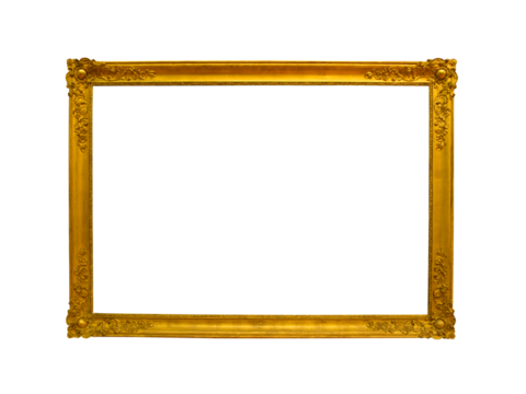 Decorative gold vintage frame for photo and painting