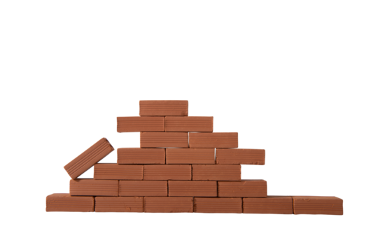 Wall of bricks. concept of business teamwork and company