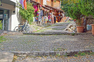 Cobblestone street Istanbul