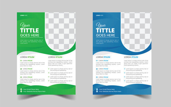 The Best Medical Flyer Template Design. Abstract vector layout background set. Flyer Layout with organic poster flyer pamphlet brochure cover design layout space for photo background,