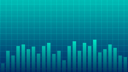 Abstract graph chart of stock market trade background.