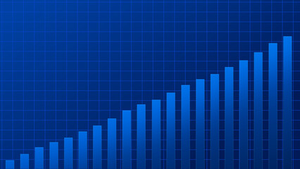 Abstract graph chart of stock market trade background.