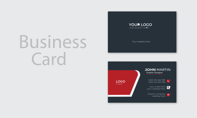 Obraz premium Modern business card template. Visiting card for business and personal use. 
